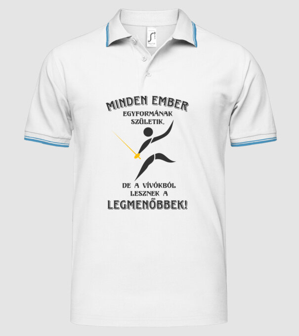  minta fehér pólón