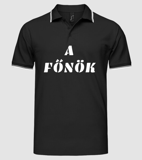  minta fekete pólón