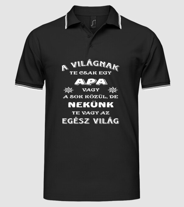  minta fekete pólón