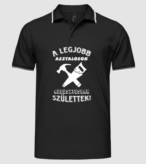  minta fekete pólón