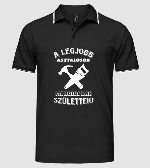  minta fekete pólón