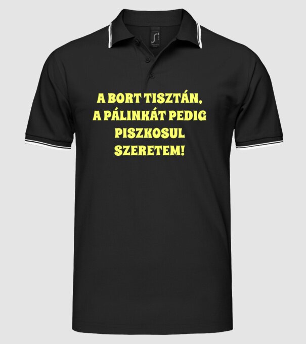  minta fekete pólón