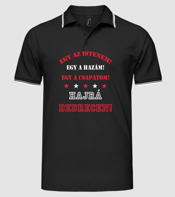  minta fekete pólón
