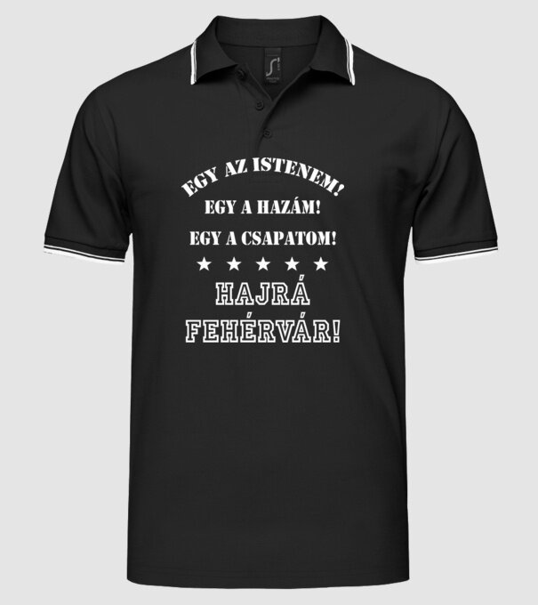  minta fekete pólón