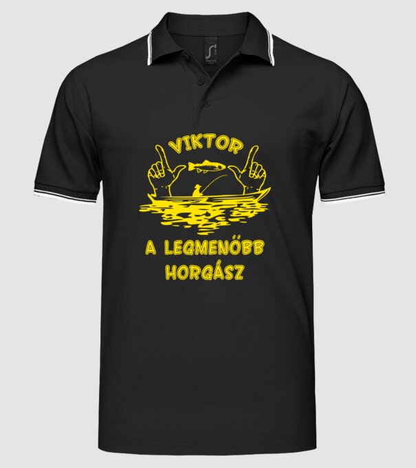  minta fekete pólón