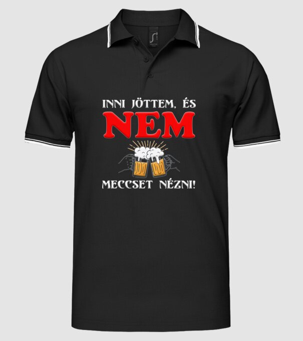  minta fekete pólón