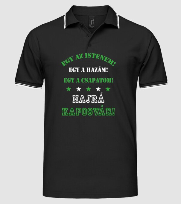  minta fekete pólón