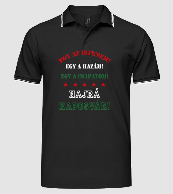  minta fekete pólón