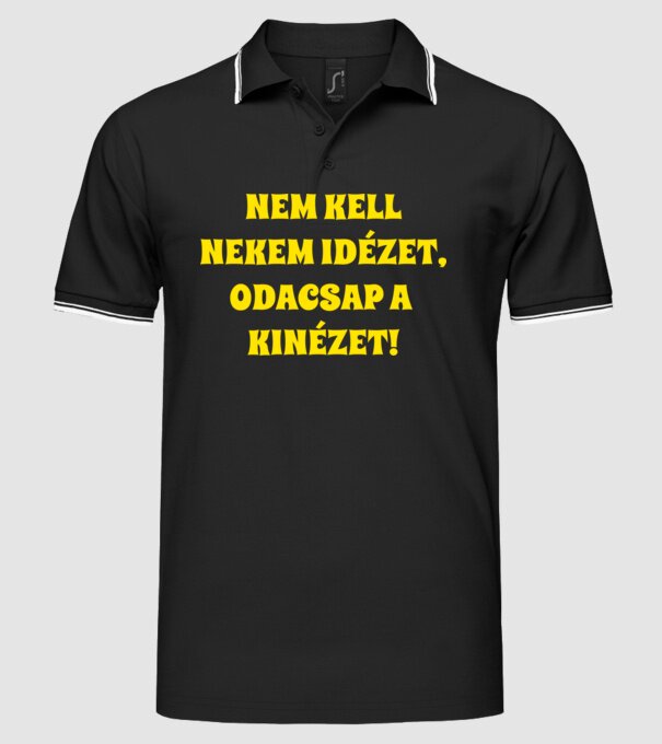  minta fekete pólón