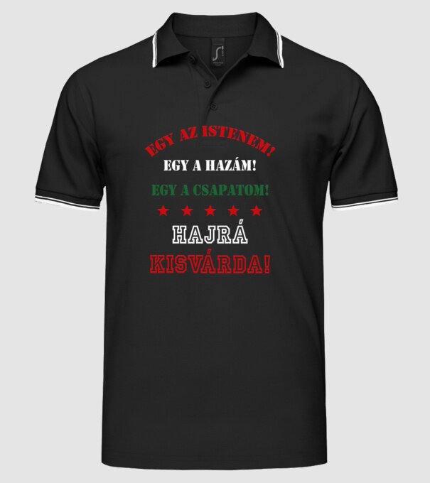  minta fekete pólón