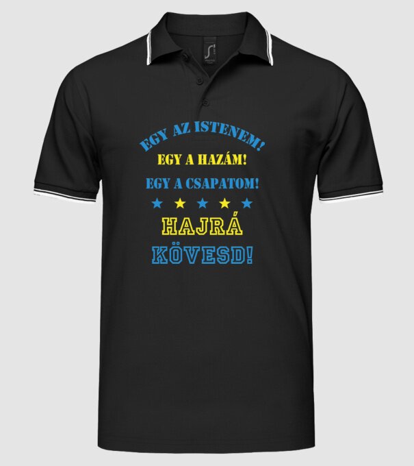  minta fekete pólón