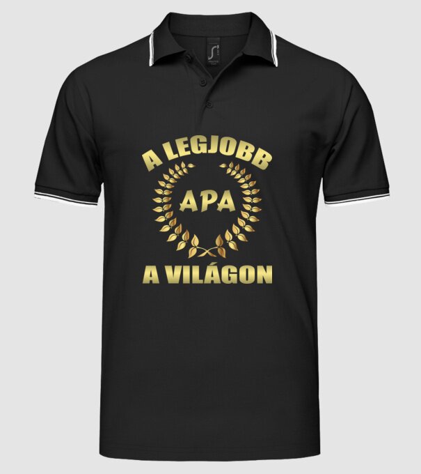  minta fekete pólón