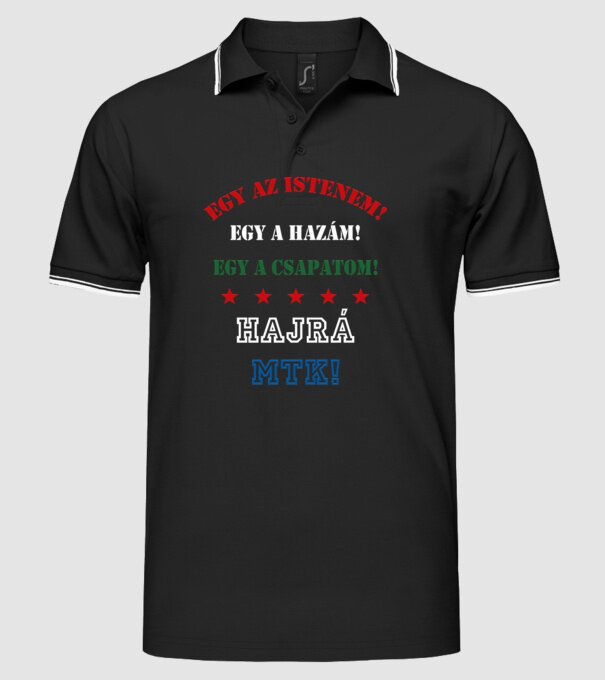  minta fekete pólón