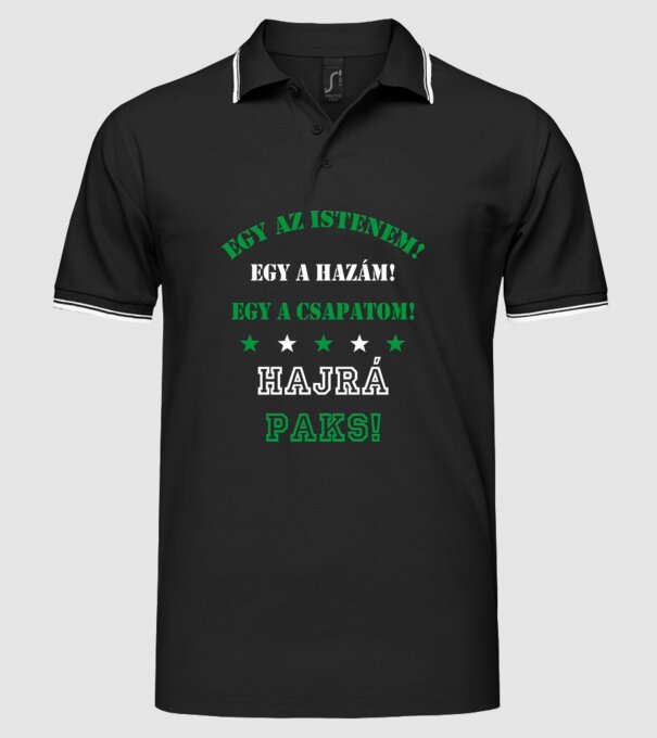  minta fekete pólón