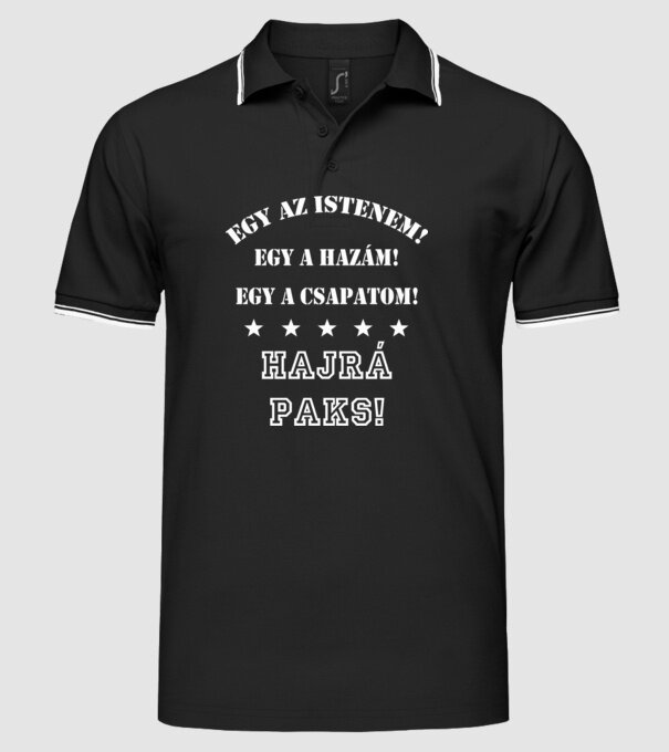  minta fekete pólón