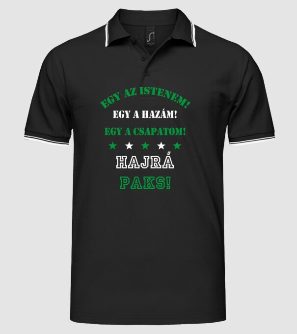  minta fekete pólón
