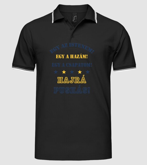  minta fekete pólón