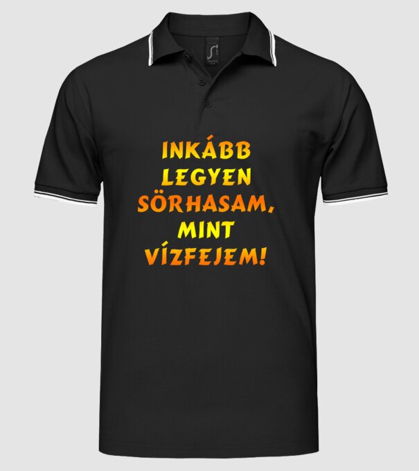  minta fekete pólón