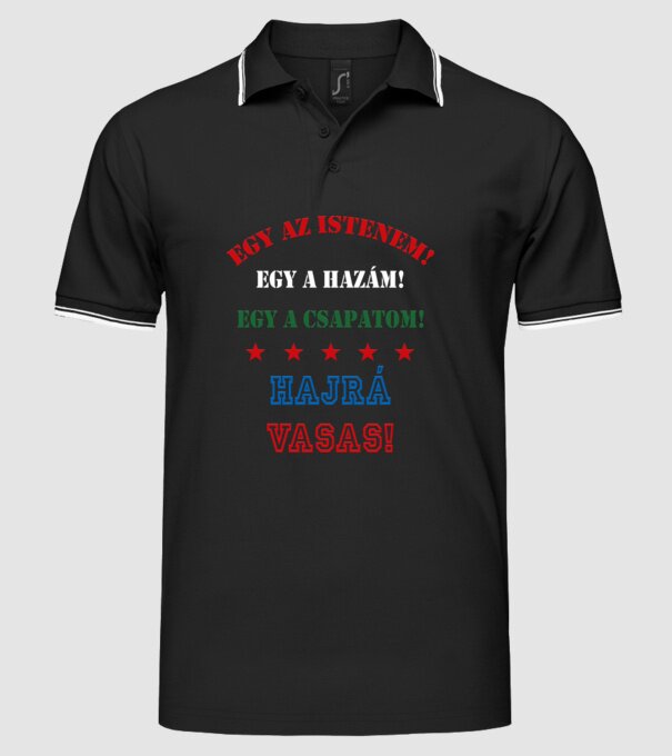  minta fekete pólón