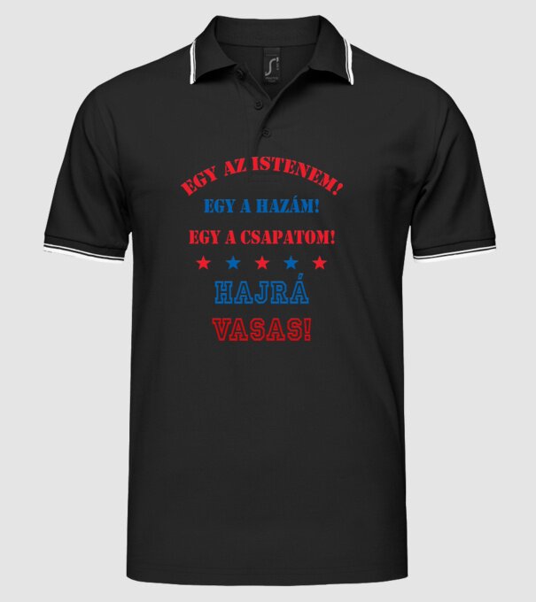  minta fekete pólón
