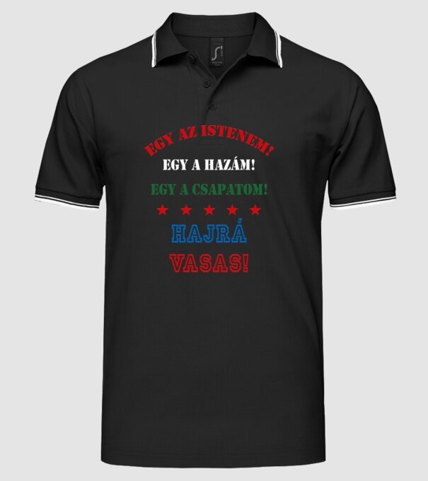  minta fekete pólón