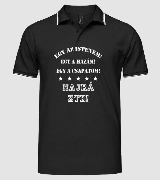  minta fekete pólón