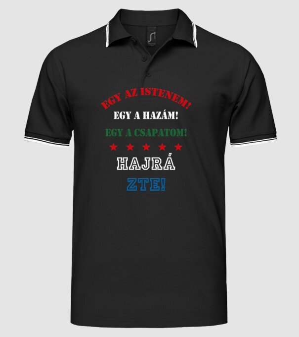  minta fekete pólón
