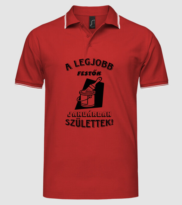  minta piros pólón
