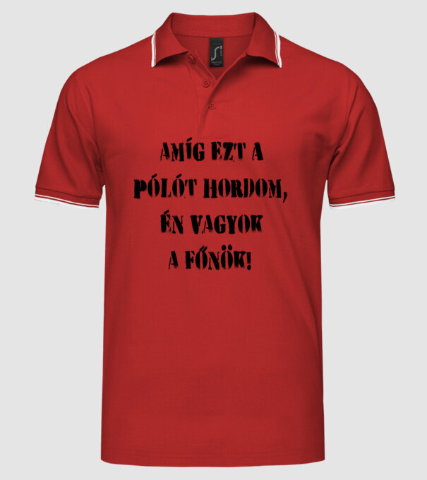  minta piros pólón