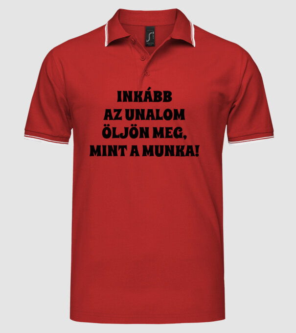  minta piros pólón