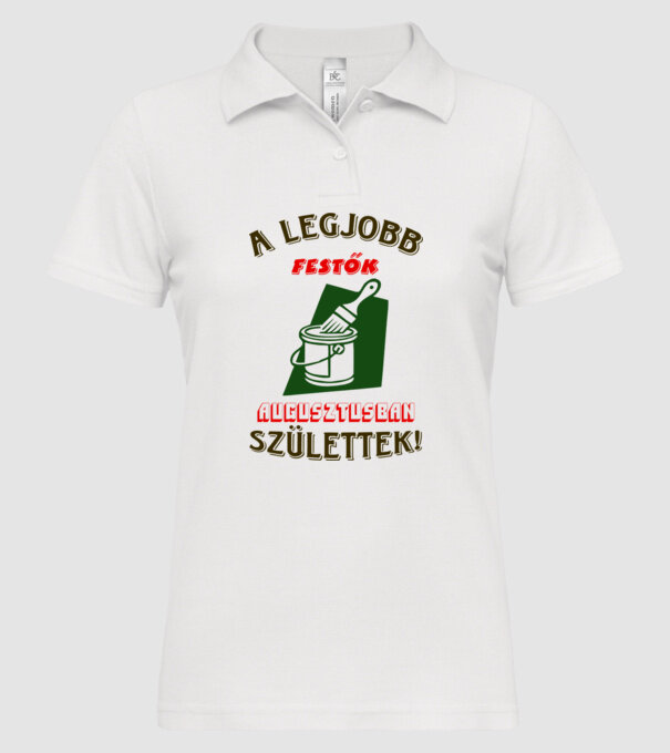  minta fehér pólón