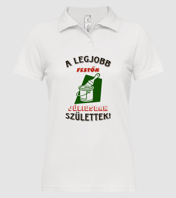  minta fehér pólón