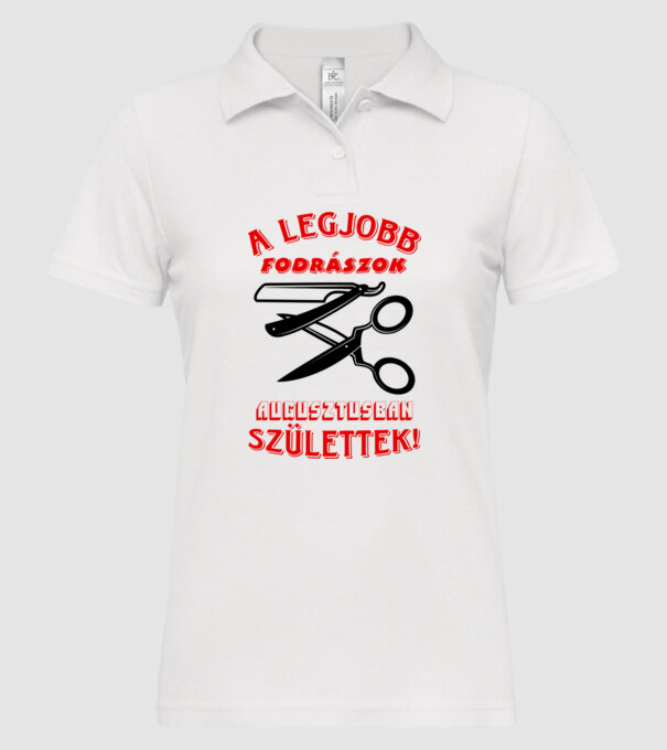  minta fehér pólón