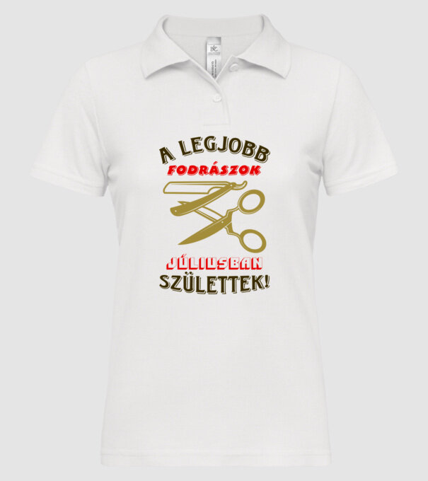  minta fehér pólón