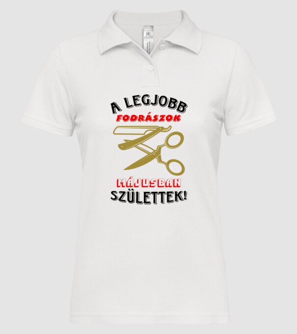  minta fehér pólón