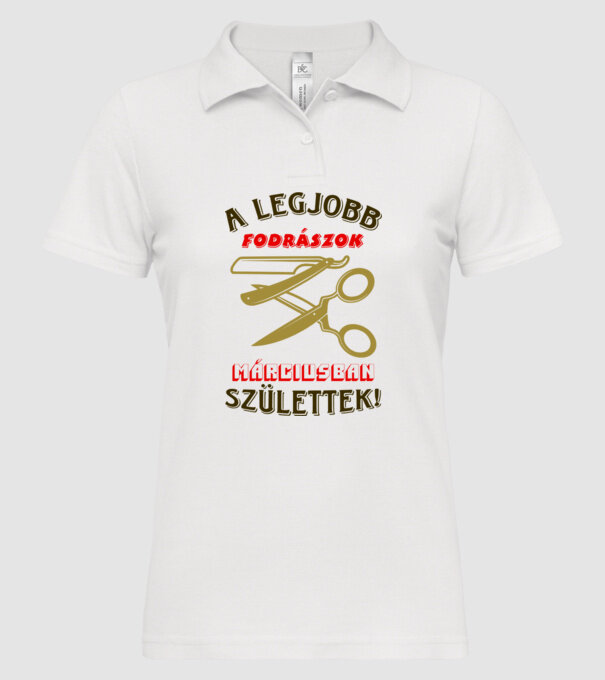  minta fehér pólón
