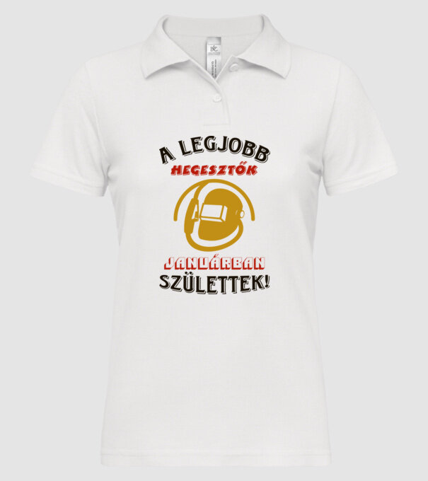  minta fehér pólón