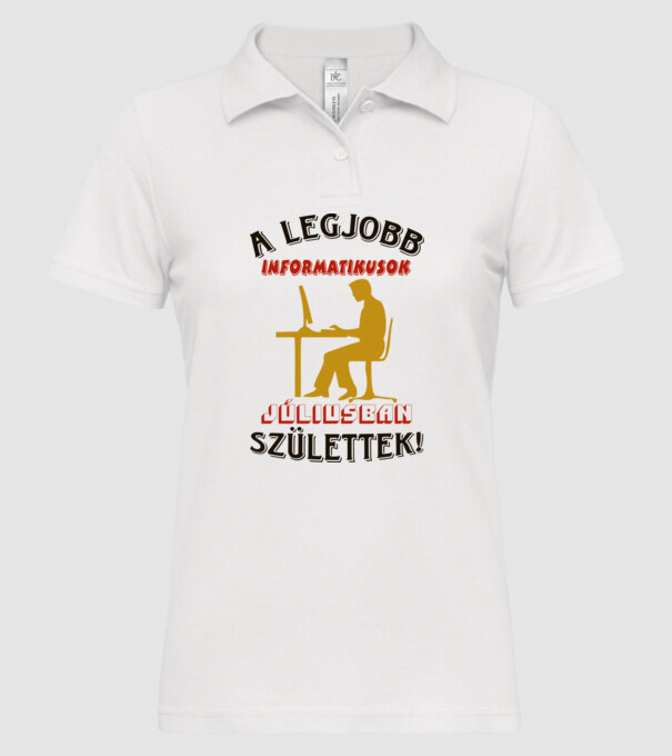  minta fehér pólón