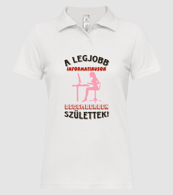 minta fehér pólón