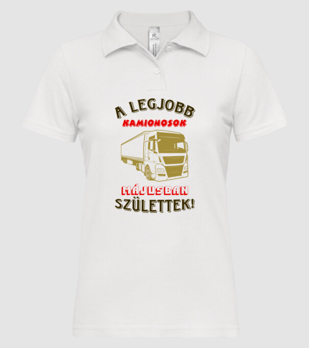  minta fehér pólón