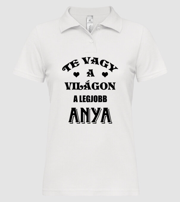  minta fehér pólón