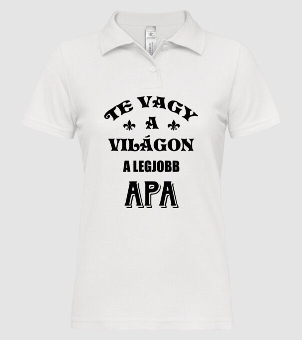  minta fehér pólón