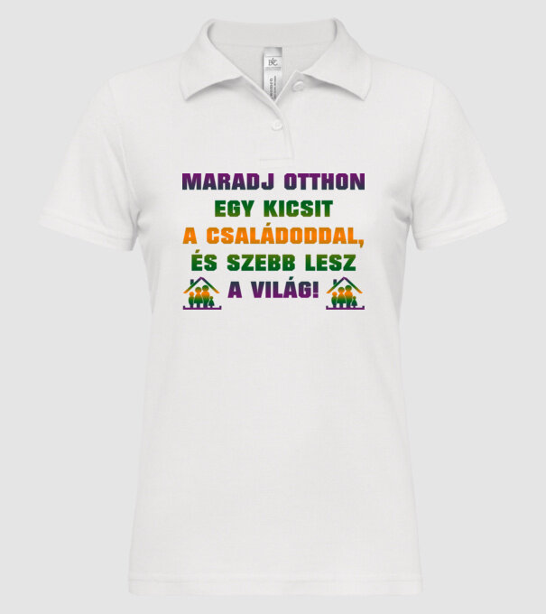  minta fehér pólón