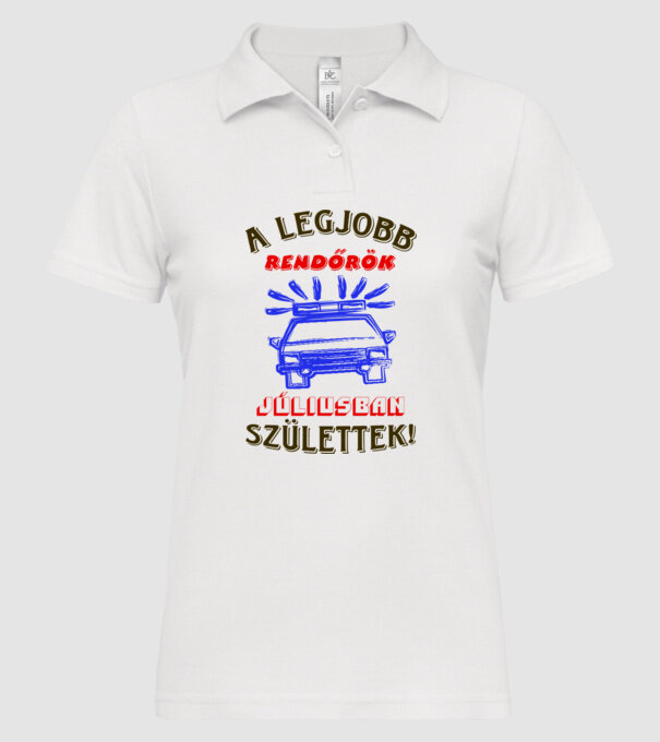  minta fehér pólón