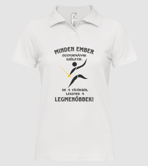  minta fehér pólón