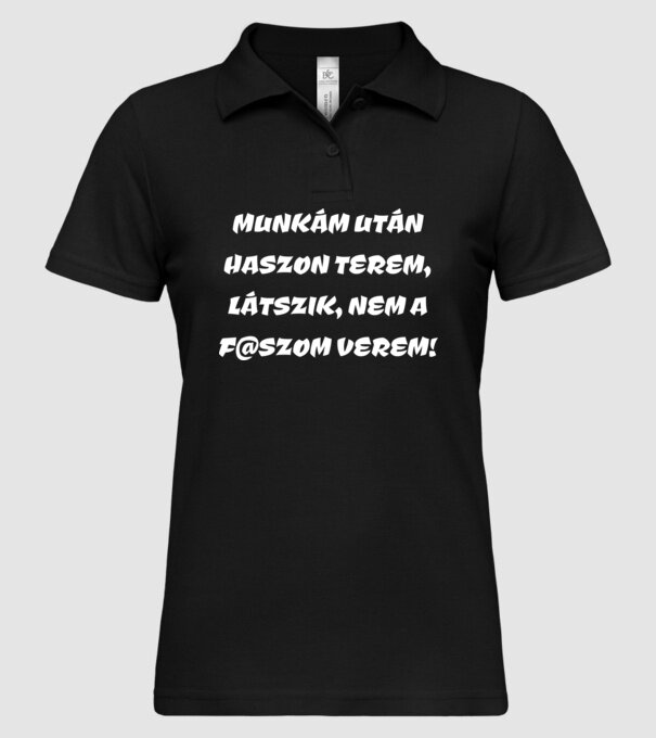  minta fekete pólón