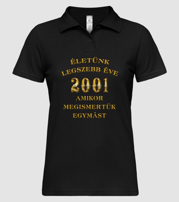  minta fekete pólón