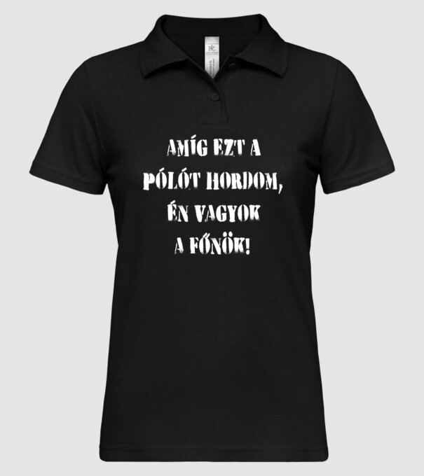  minta fekete pólón