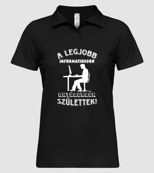  minta fekete pólón