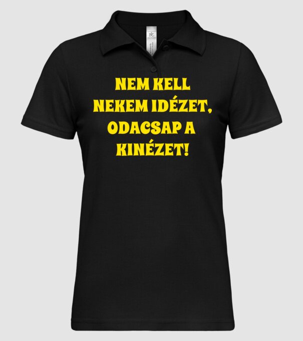  minta fekete pólón